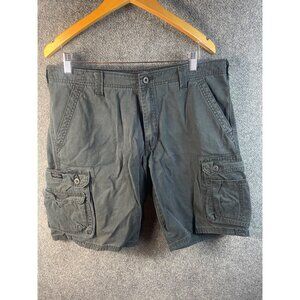 Lee Mens Cargo Shorts Sz 36 Navy Cotton Zip Fly Cotton